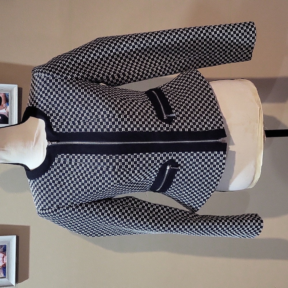 Calvin Klein Black and White Blazer